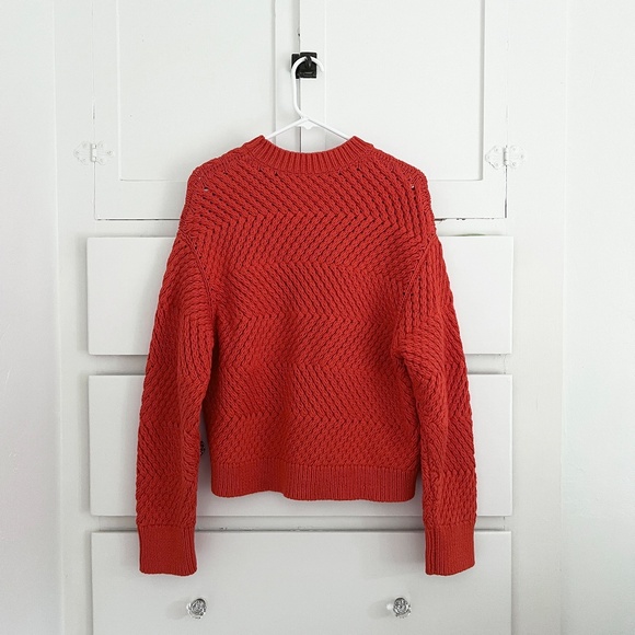 M.M. Lafleur Kiki Textured Chunky Knit Sweater in Valencia Size Medium - Picture 5 of 7